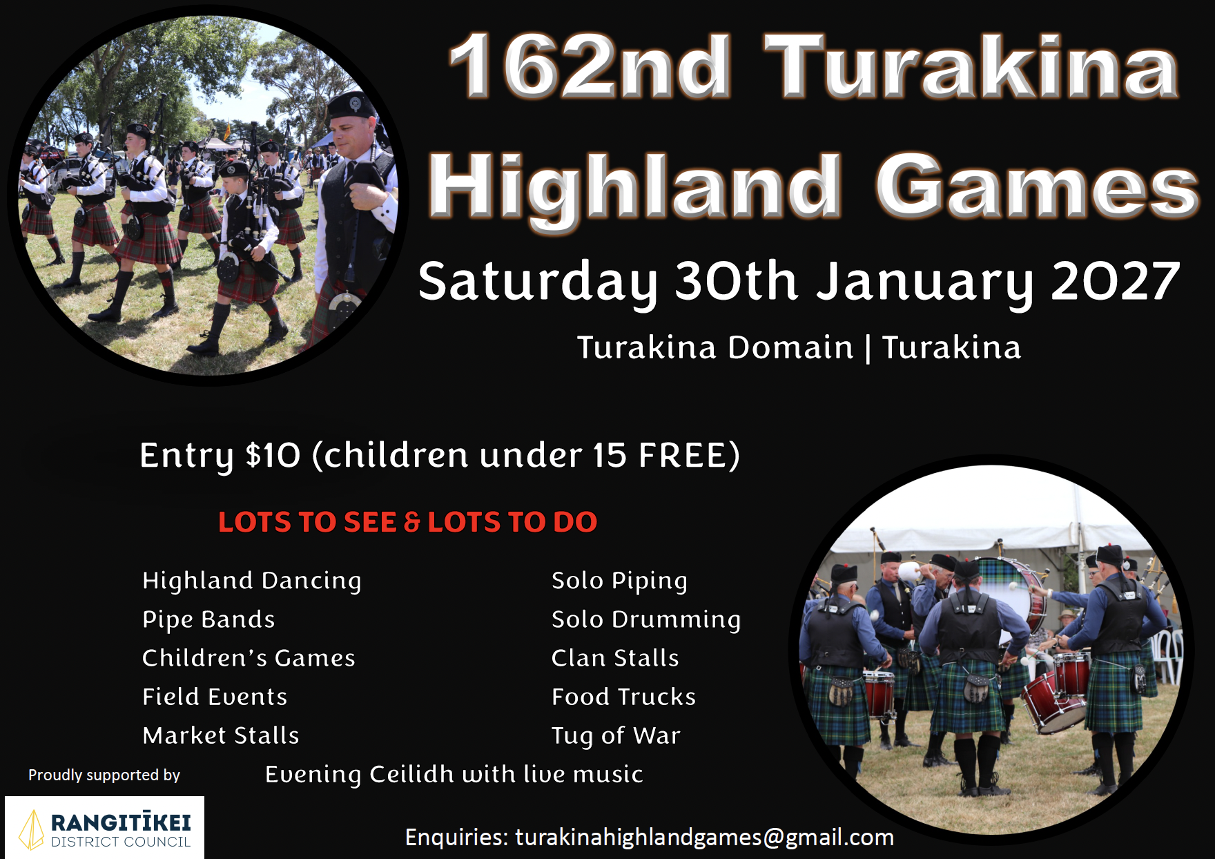 Turakina Highland Games 2027